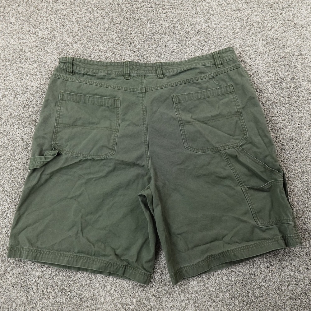 VTG Faded Glory Shorts Mens 40 Green Carpenter Cargo Grunge Skate 90s Y2K 00s